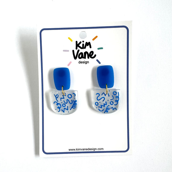 Oorbellen Jamie Doodle Blauw