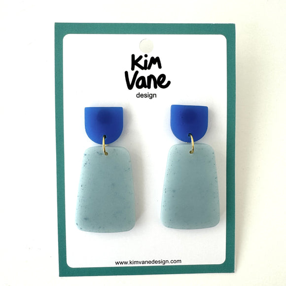 Oorbellen Anne Blauw Jeansblauw