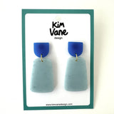 Oorbellen Anne Blauw Jeansblauw