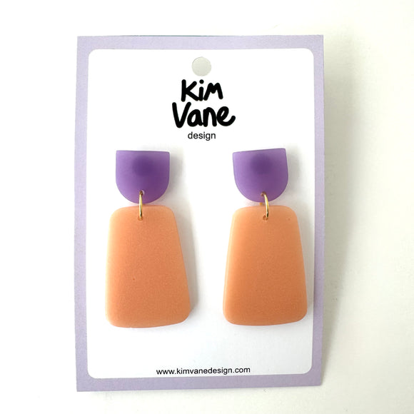 Oorbellen Anne Paars Nude