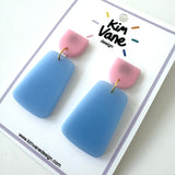 Oorbellen Anne Roze Lichtblauw