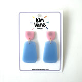 Oorbellen Anne Roze Lichtblauw