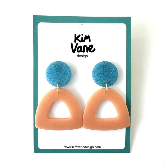 Oorbellen Leonie Blauw Nude