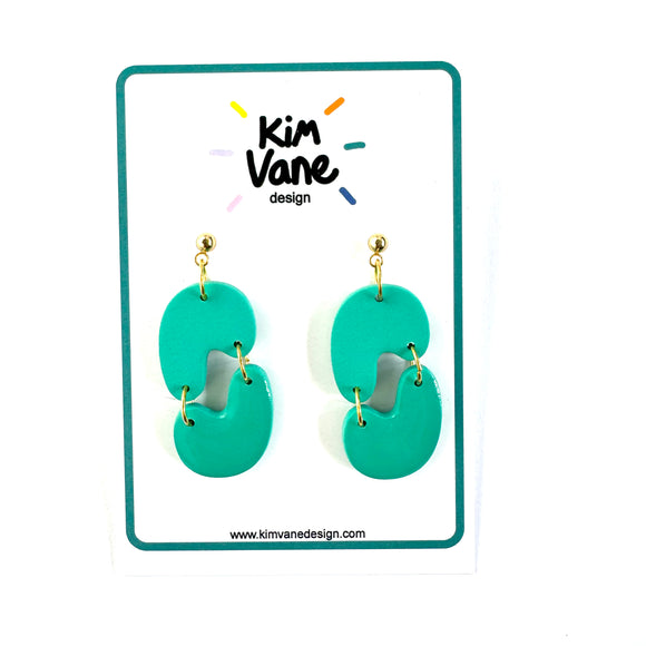 Oorbellen Ziggy Groen Mix