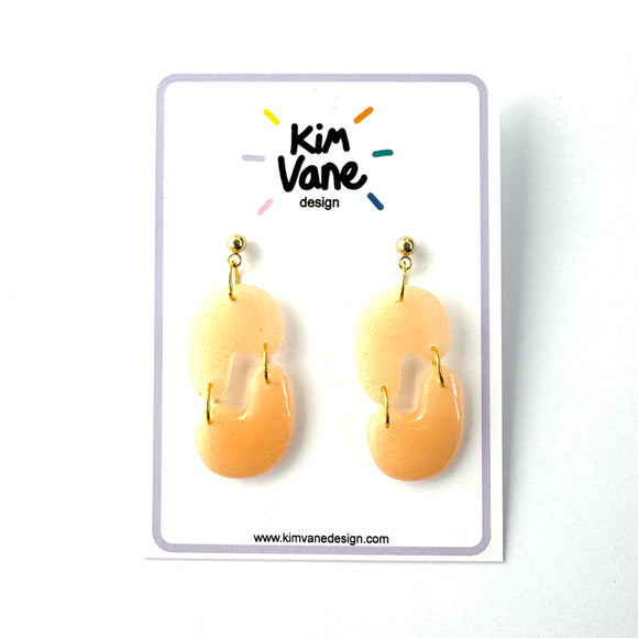 Oorbellen Ziggy Nude Transparant