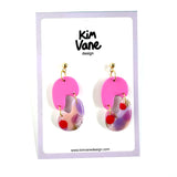 Oorbellen Ziggy Roze Mix