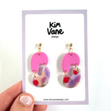 Oorbellen Ziggy Roze Mix