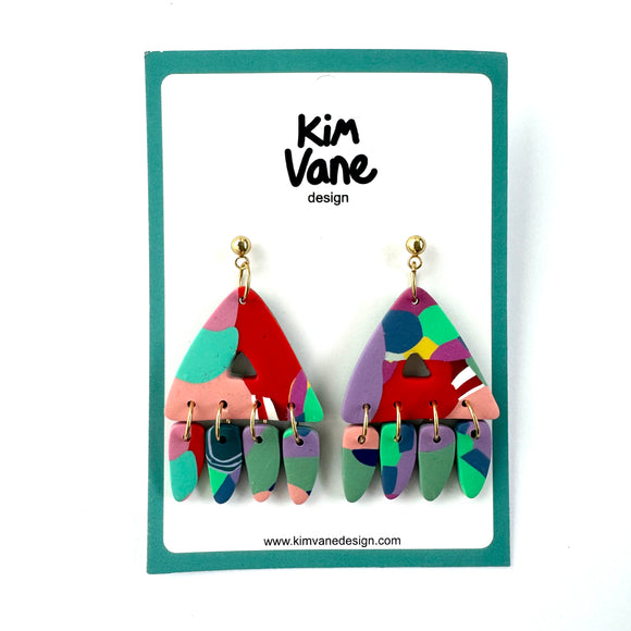 Oorbellen Giselle Rood