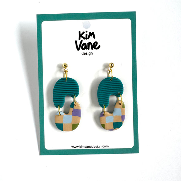 Oorbellen Ziggy Autumn Check