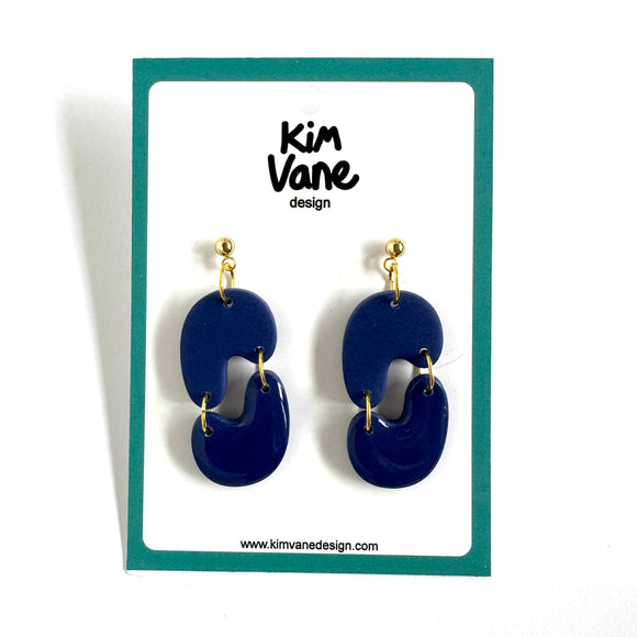 Oorbellen Ziggy Donkerblauw