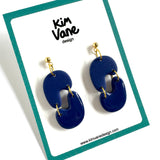 Oorbellen Ziggy Donkerblauw