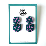 Oorbellen Aline Groen Roze