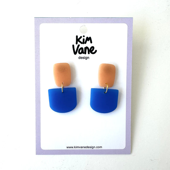 Oorbellen Jamie Nude Blauw