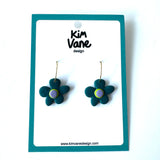 Oorbellen Bloem Groen