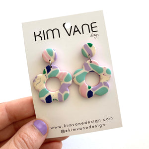 Flower Earrings Pastel Playground